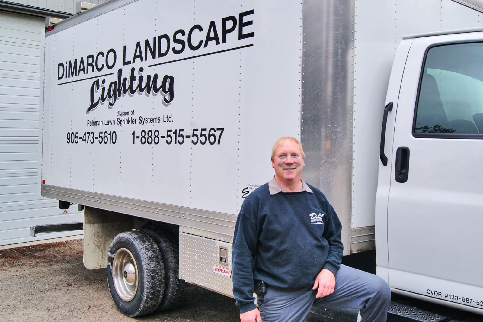 man and truck