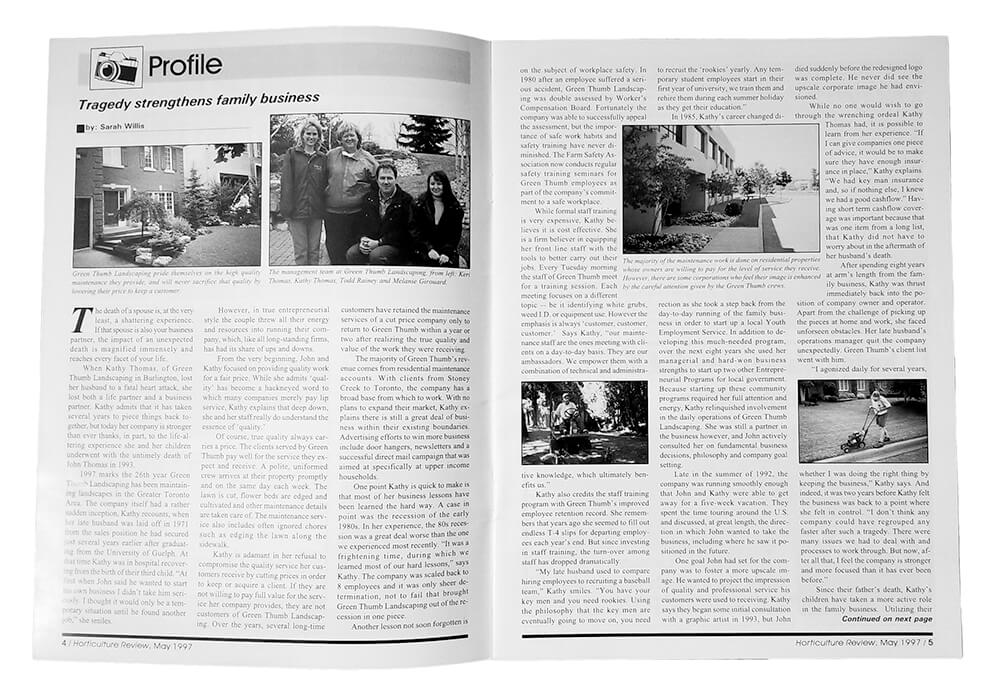 pages of a magazine