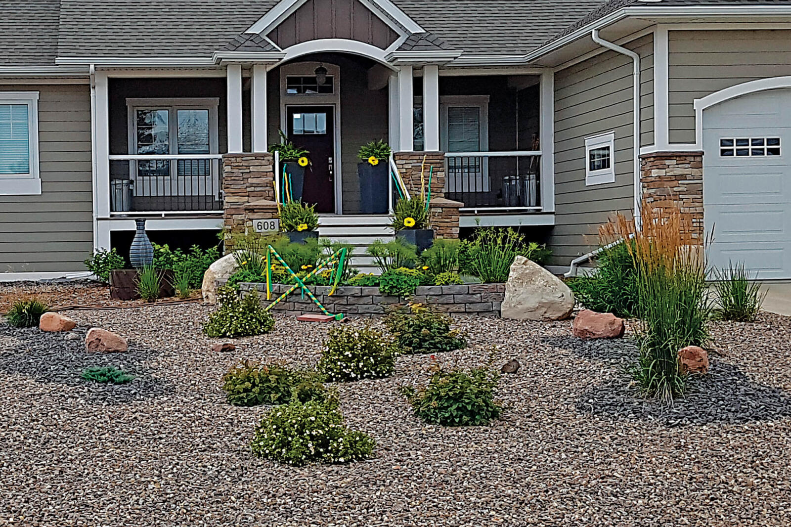 front yard landscape
