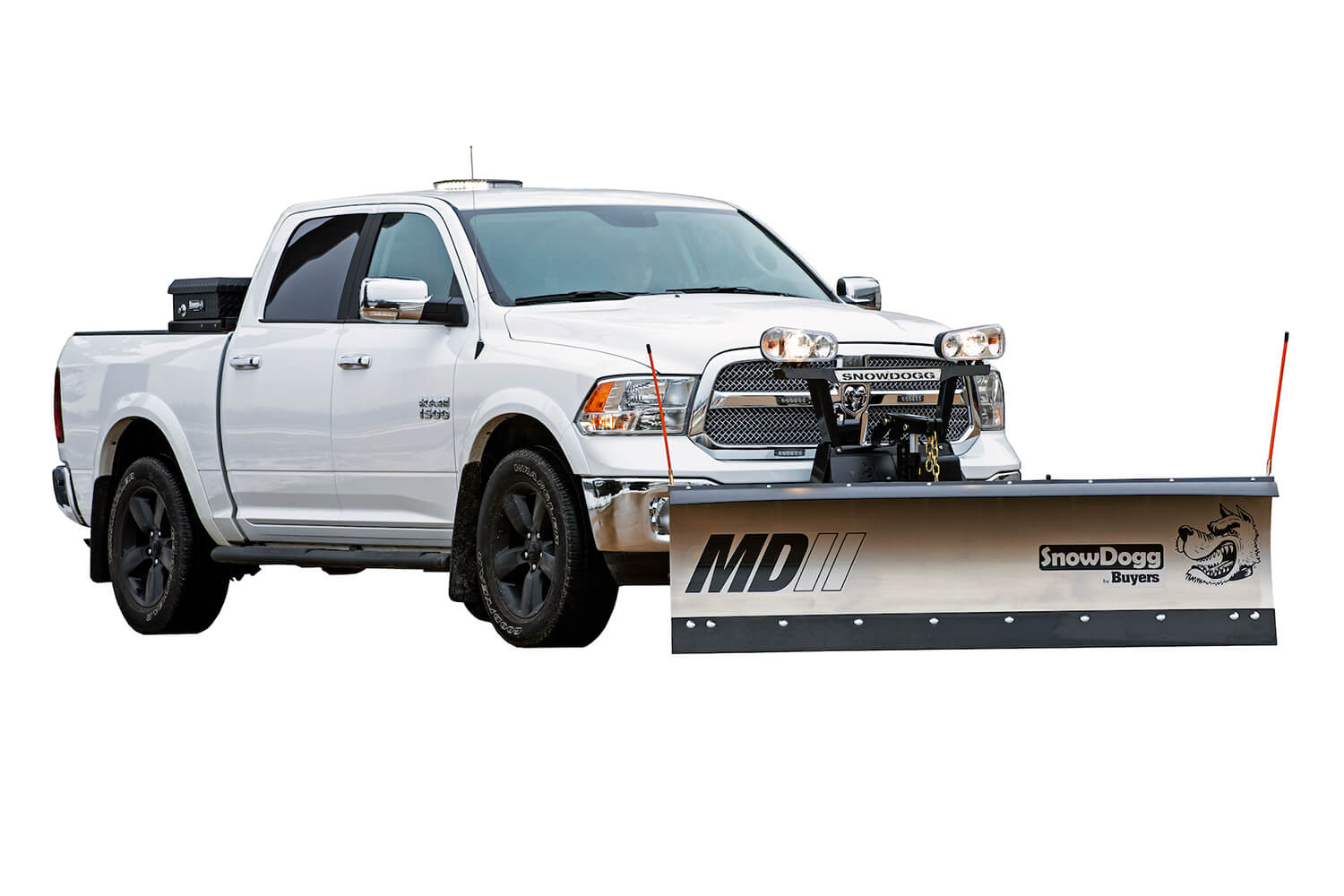 skid steer with broom attachment