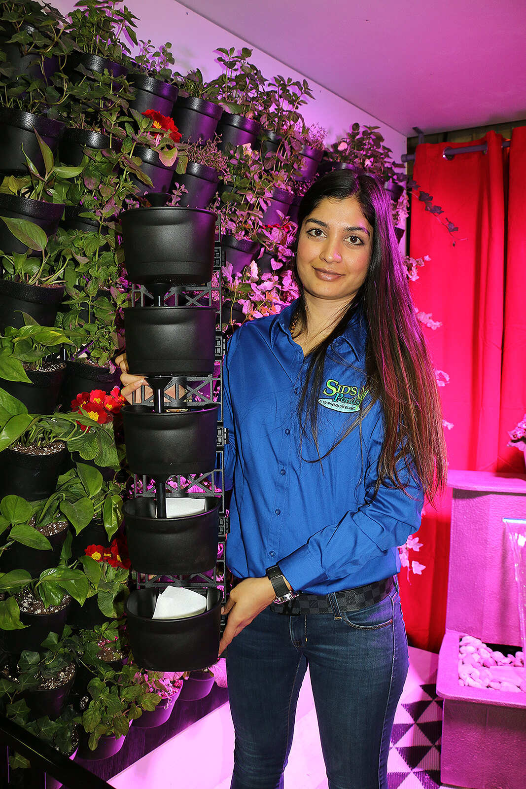 vertical planting demonstration